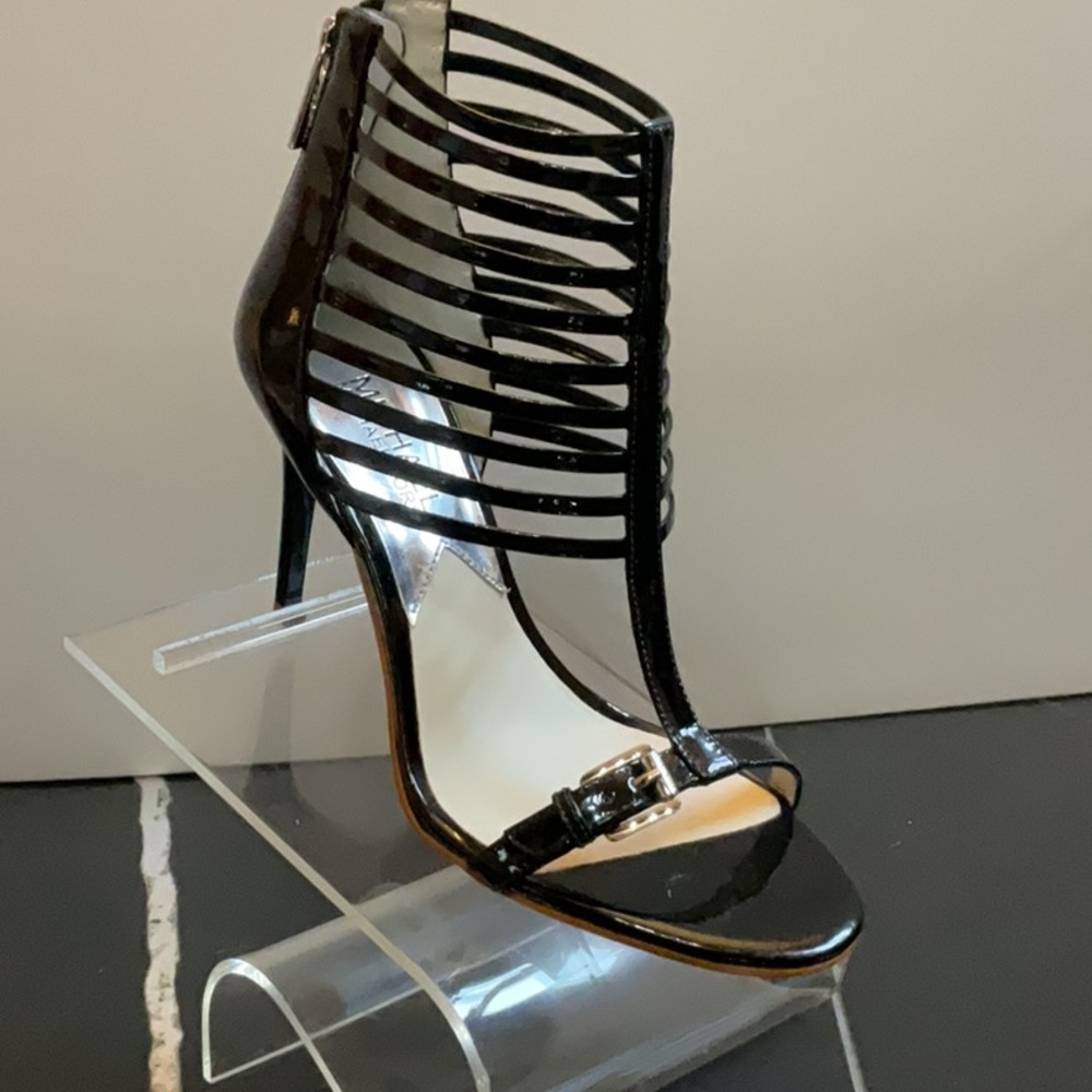Michael Kors Molly Black Stiletto Gladiator Heels
